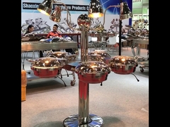 Équipement de restauration standard de type plancher à 5 chafers rotatifs